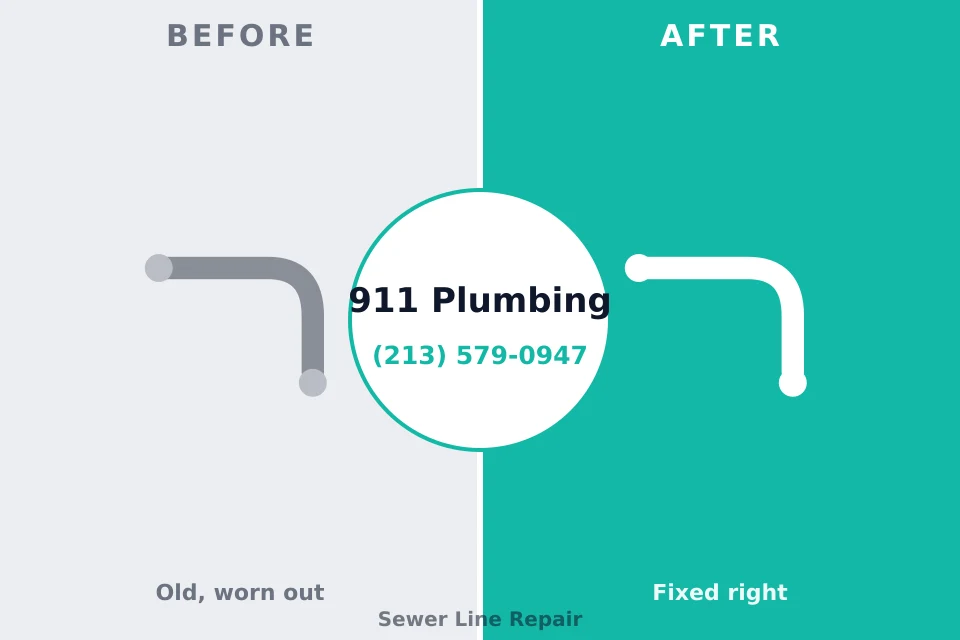 Before and after: plumbing repair Dixon, MO